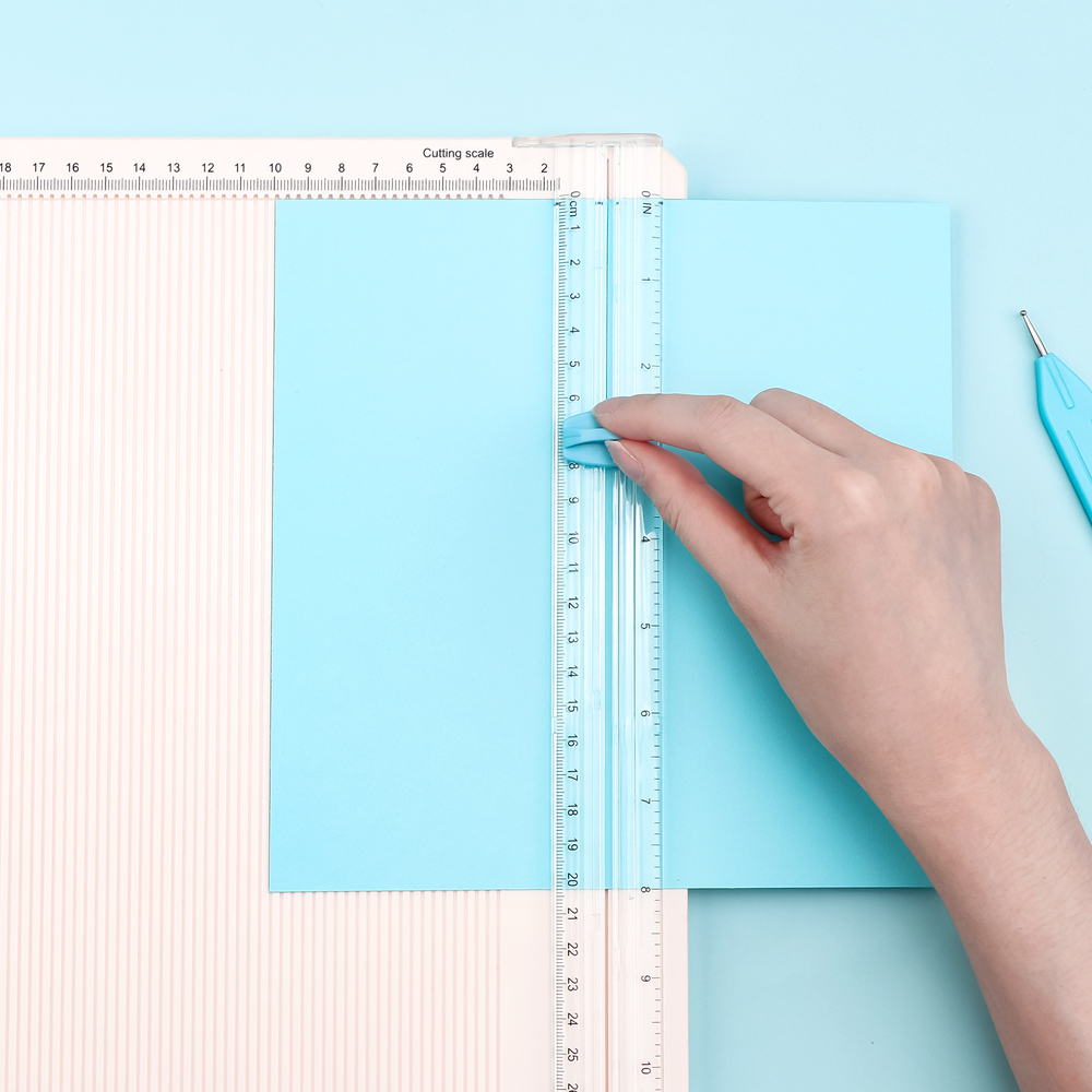 Bone Folder Tool - Mehrzweck-Trimm- und Anzeigetafel, Papierschneider, Bastelpapierschneider, faltbarer