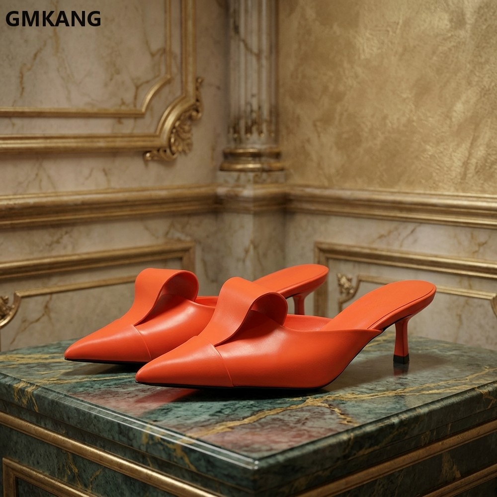 Leatherwork Designs - Spitze Mary Jane Schuhe mit Mittelhohem