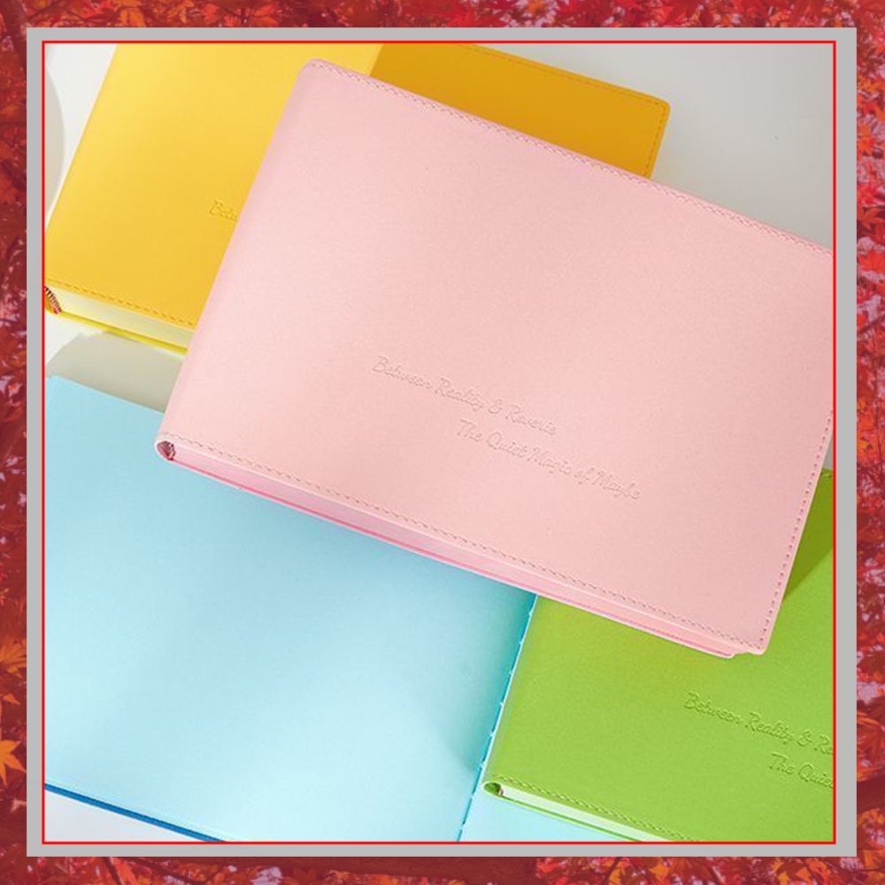 Leather Work Diary Covers - Dickes Notizbuch mit farbigen Seiten und
