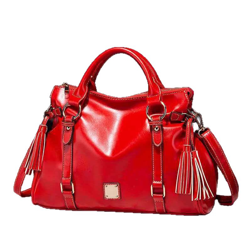 Leatherwork Designs - Retro-Einkaufstasche aus weichem Leder für Damen