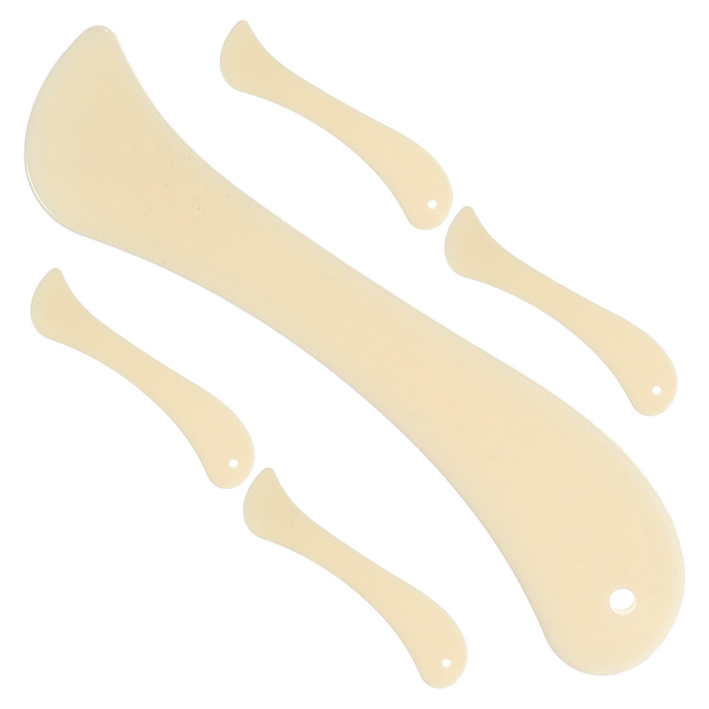 Bone Folder Tool - 5 Stück Kunststoff-Knochenfaltwerkzeug, Papierfalzwerkzeug, Brieföffner für